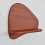 Hanah Home Estantería de Pared de Madera Decorativa Roja